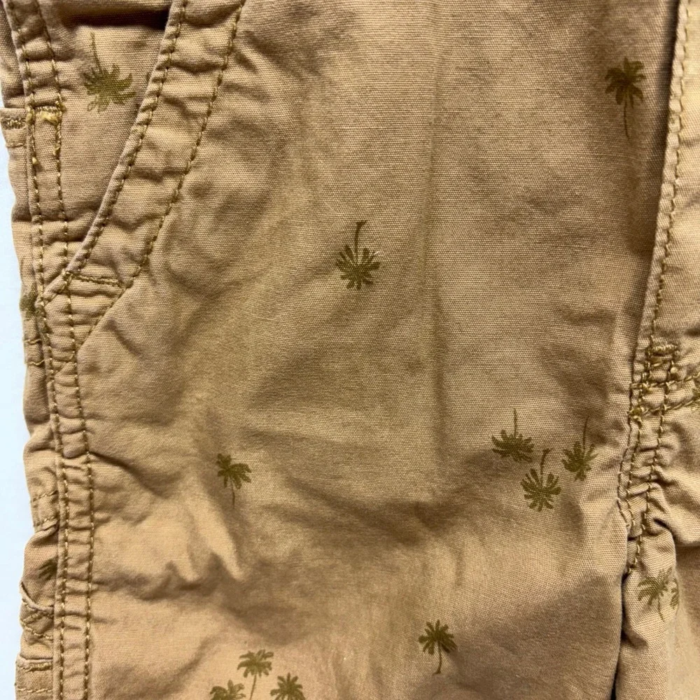OshKosh B'gosh Kids Brown Palm Tree Print Shortall Overalls Size‎ Toddler
